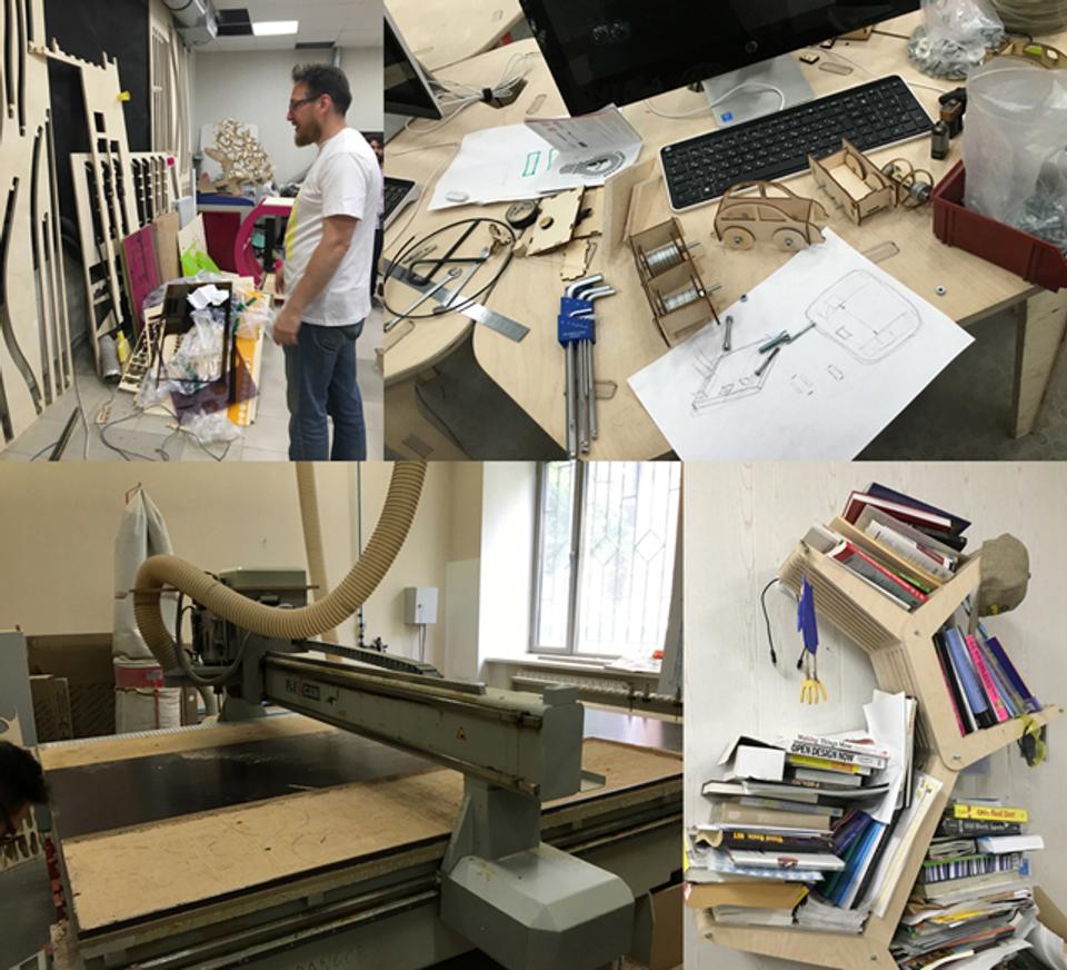 FabLabの工房内