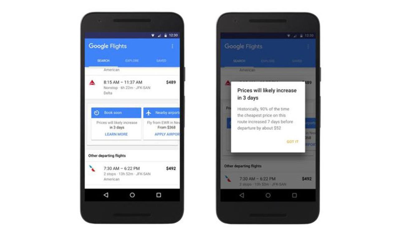 Googleフライトに｢航空券買い時機能｣が追加
