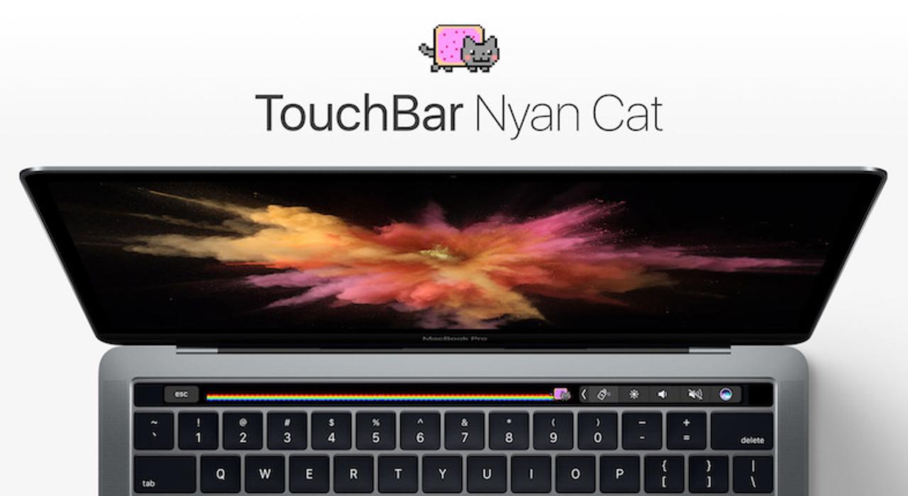カワイイ猫があなたのキーボードに。MacBook ProのTouch Barを｢Nyan Cat｣が走る！