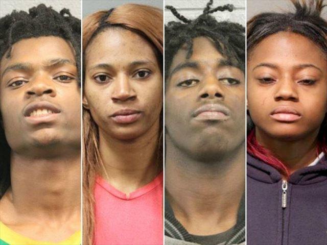 白人障がい者拷問ライブ中継の黒人4人、ヘイトクライムで逮捕2