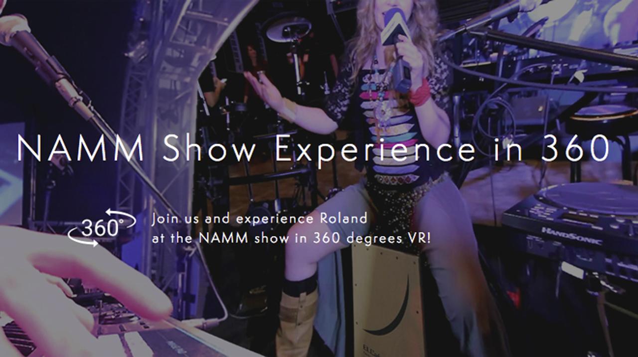 世界最大の楽器展示ショーを360度で生中継するイベントをRolandが開催。先着でVRビューワープレゼントも