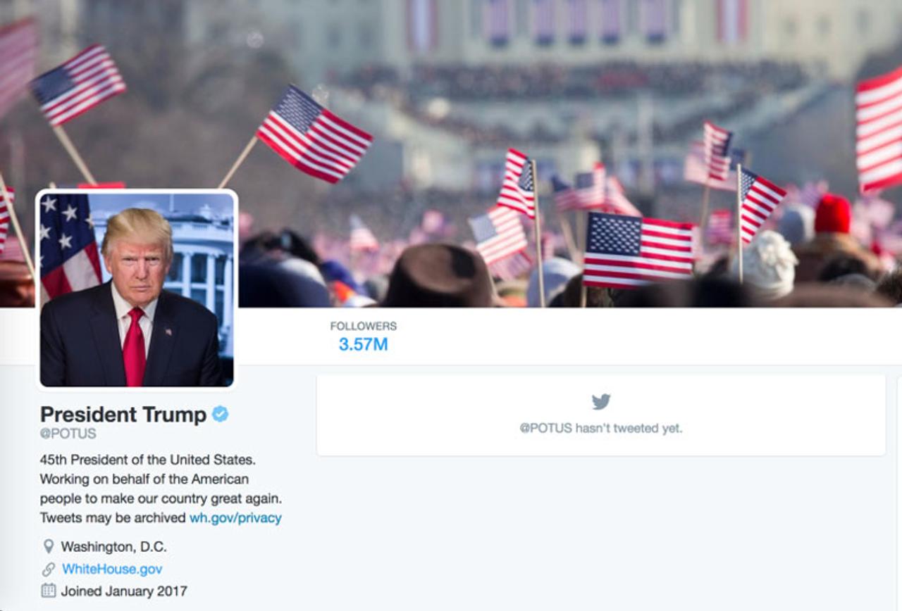 トランプ大統領のTwitterアカウント画像が、オバマ元大統領の画像だった