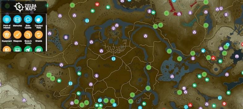 ゼルダの伝説 ブレス オブ ザ ワイルド』 ファンによるGoogleマップ風