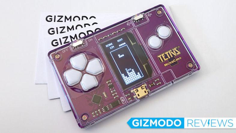 名刺サイズのゲーム機｢Tetris MicroCard｣レビュー：ミニ薄でもテトリス 