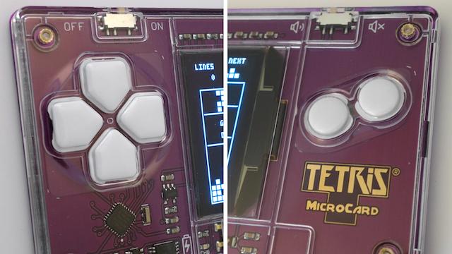 名刺サイズのゲーム機｢Tetris MicroCard｣レビュー：ミニ薄でもテトリス