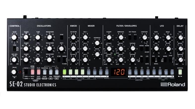 ローランドがアナログシンセ『SE-02』を発表。Studio Electronicsとの