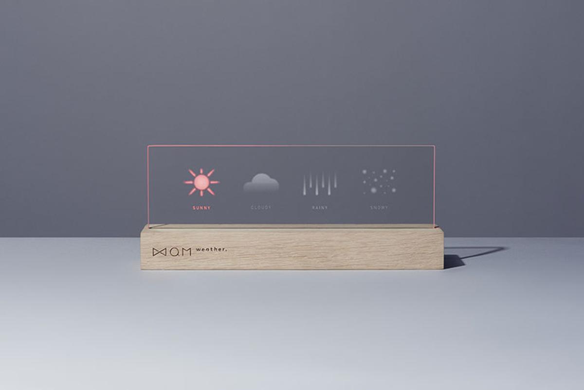 おしゃれIoTに徹した、天気を感じるデジタルサイネージ「QM weather 