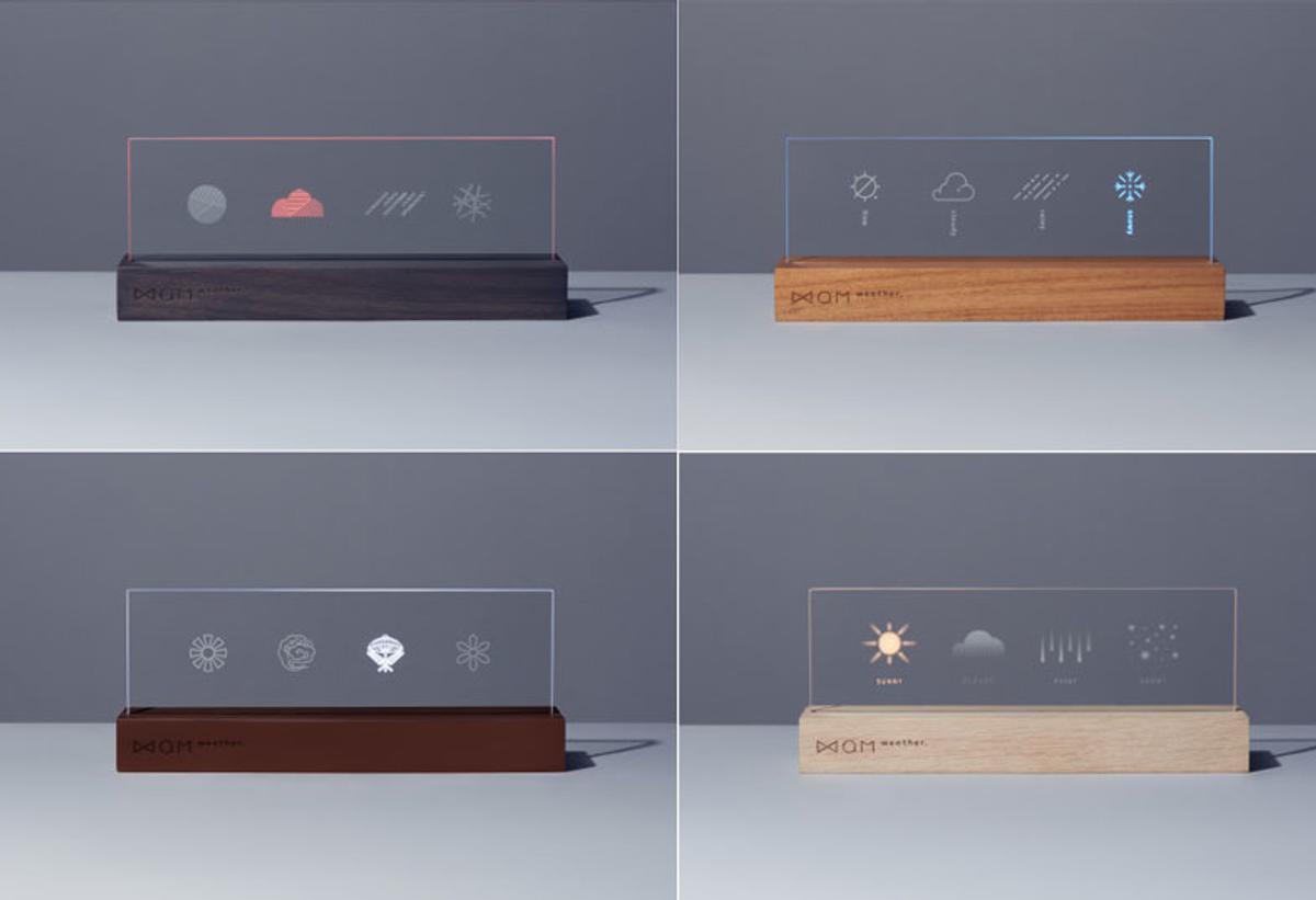 おしゃれIoTに徹した、天気を感じるデジタルサイネージ「QM weather 