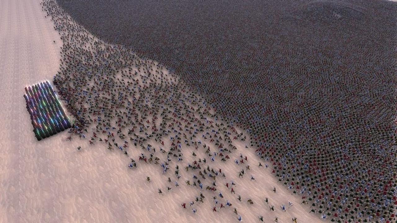 たった300人のジェダイが、6万人の中世の騎士軍に挑む！ 