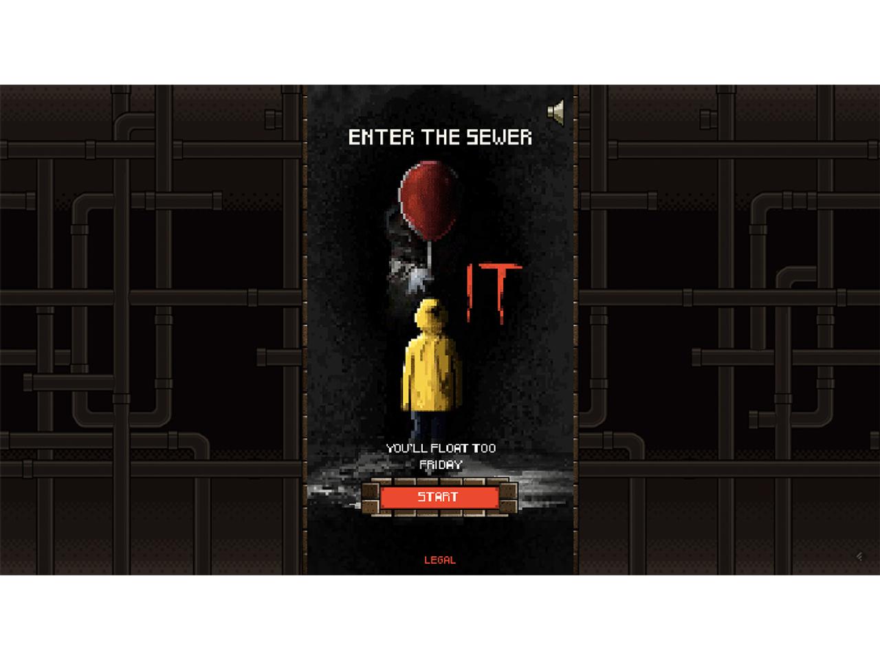 無料で遊べるホラー映画『IT』の8ビットゲーム『It: Enter the Sewer』