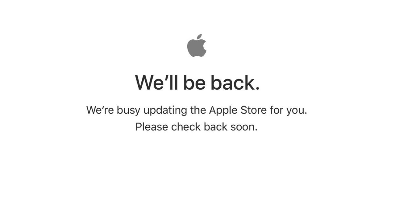 AppleオンラインストアがWe'll be back！ 今夜の発表をしばし待て！