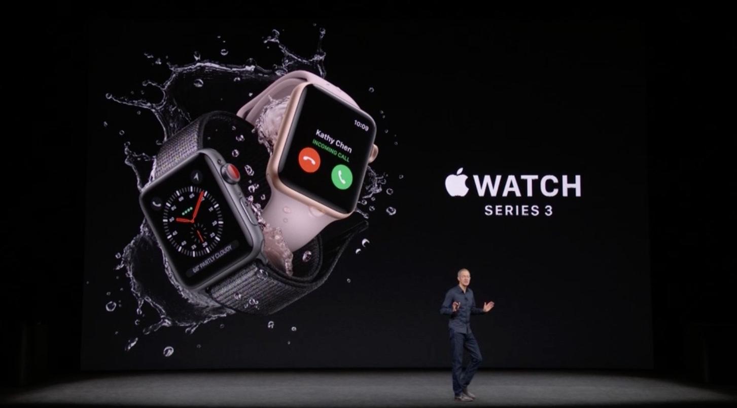 Apple Watch Series 3発表。セルラー対応ですよ | ギズモード・ジャパン