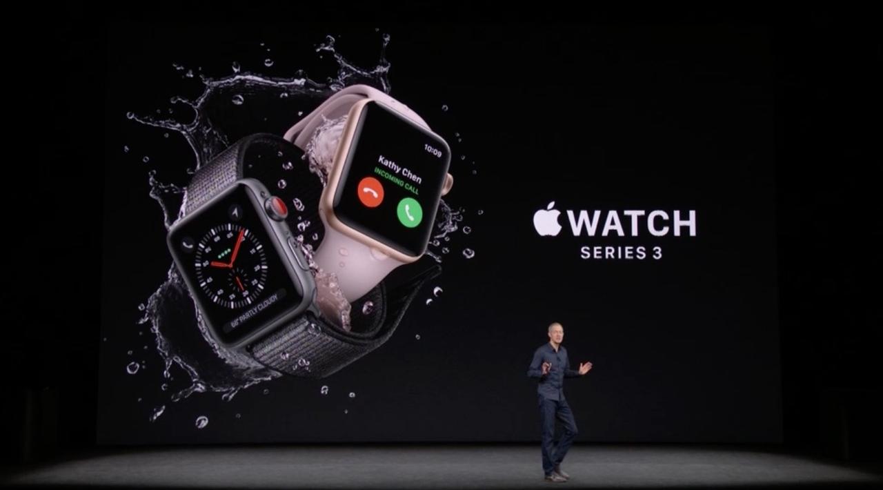 Apple Watch Series 3発表。セルラー対応ですよ