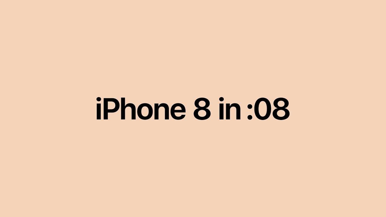 見せる気あるの...？｢iPhone 8/8 Plus｣の紹介を8秒でまとめた動画は瞬きせずしても見れず！