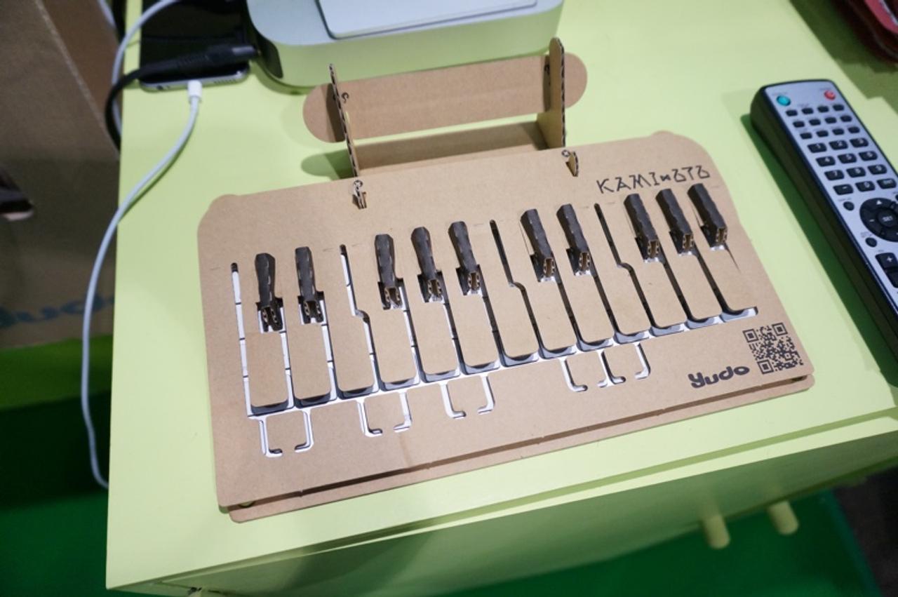 【TGS2017】ダンボールで手作りするキーボードの上のキーボード｢KAMI-OTO｣