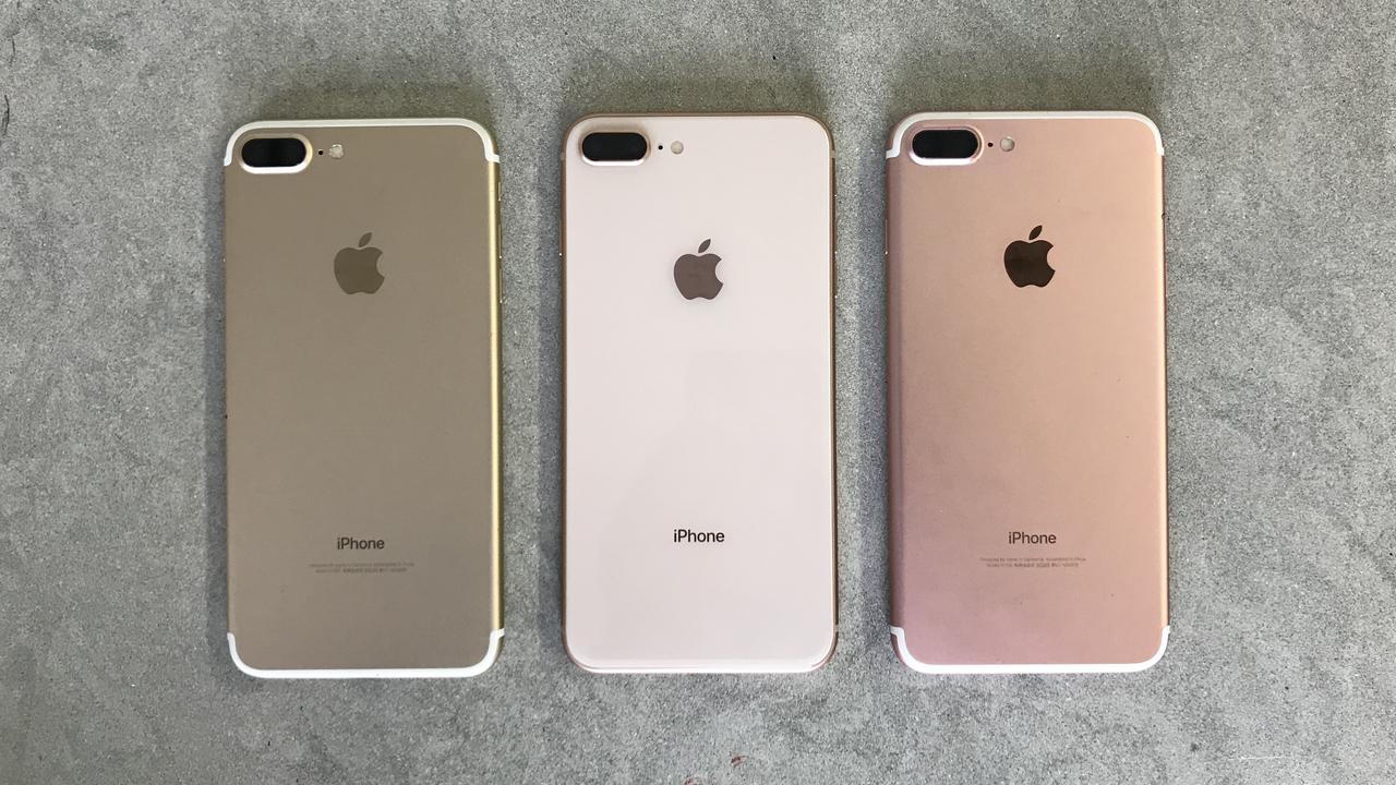 iPhone 7とiPhone 8のゴールド3色を比較してみた