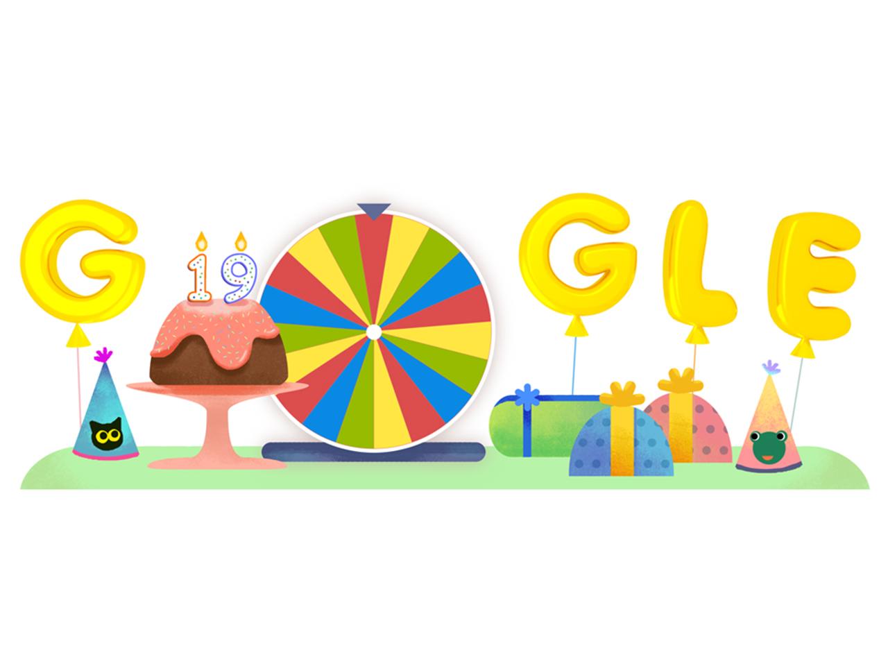 今日はGoogleの19回目のハッピーバースデー！