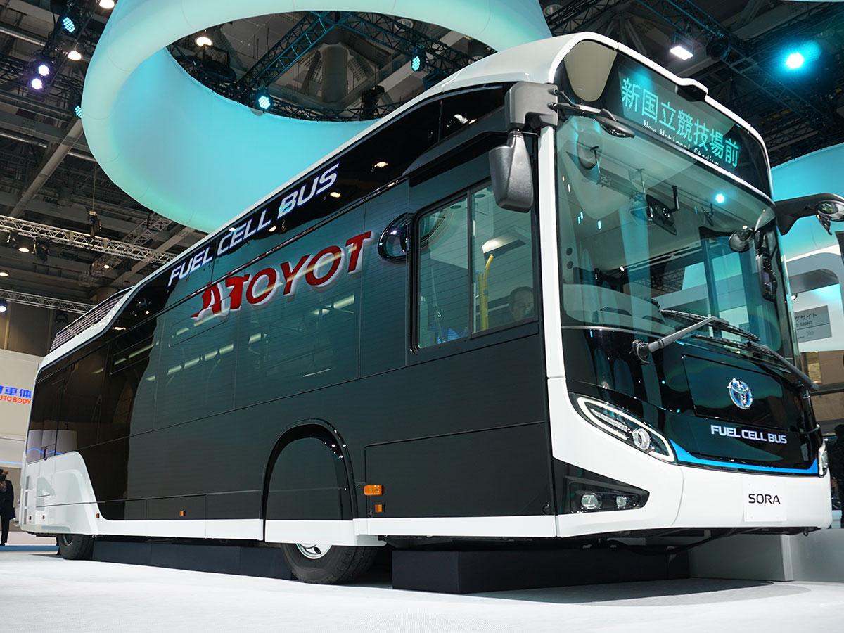 来年には東京を走ります。トヨタの最新バス｢Sora｣ #TMS2017