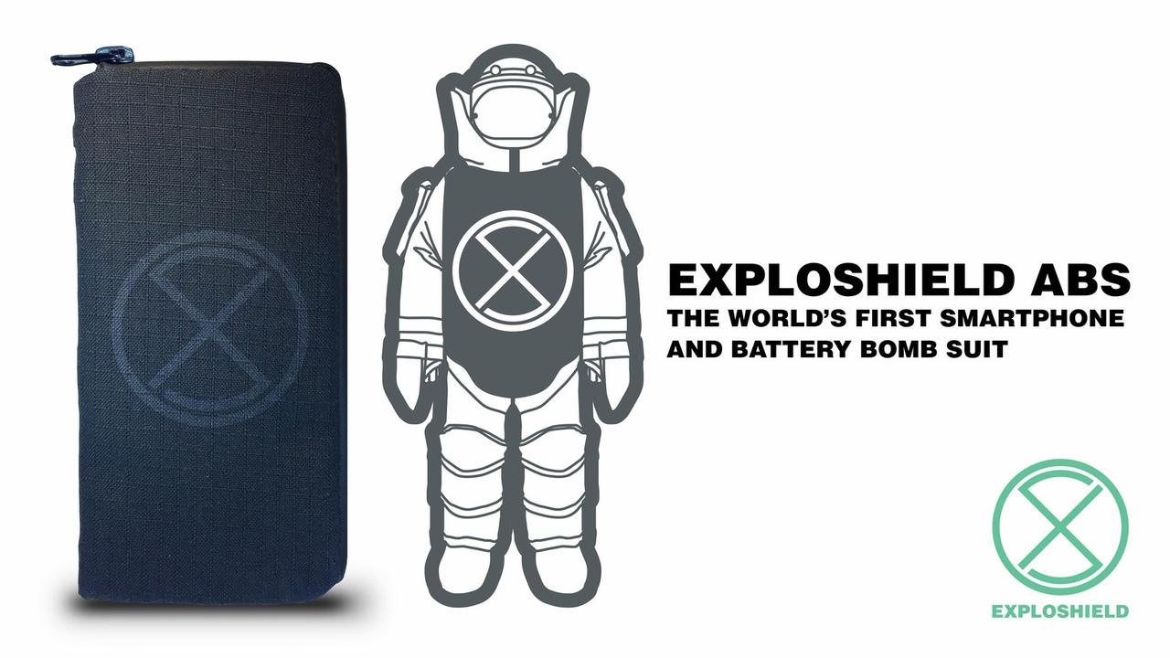 世界初の耐爆スマホポーチ｢EXPLOSHIELD ABS｣がKickstarterにて爆誕！