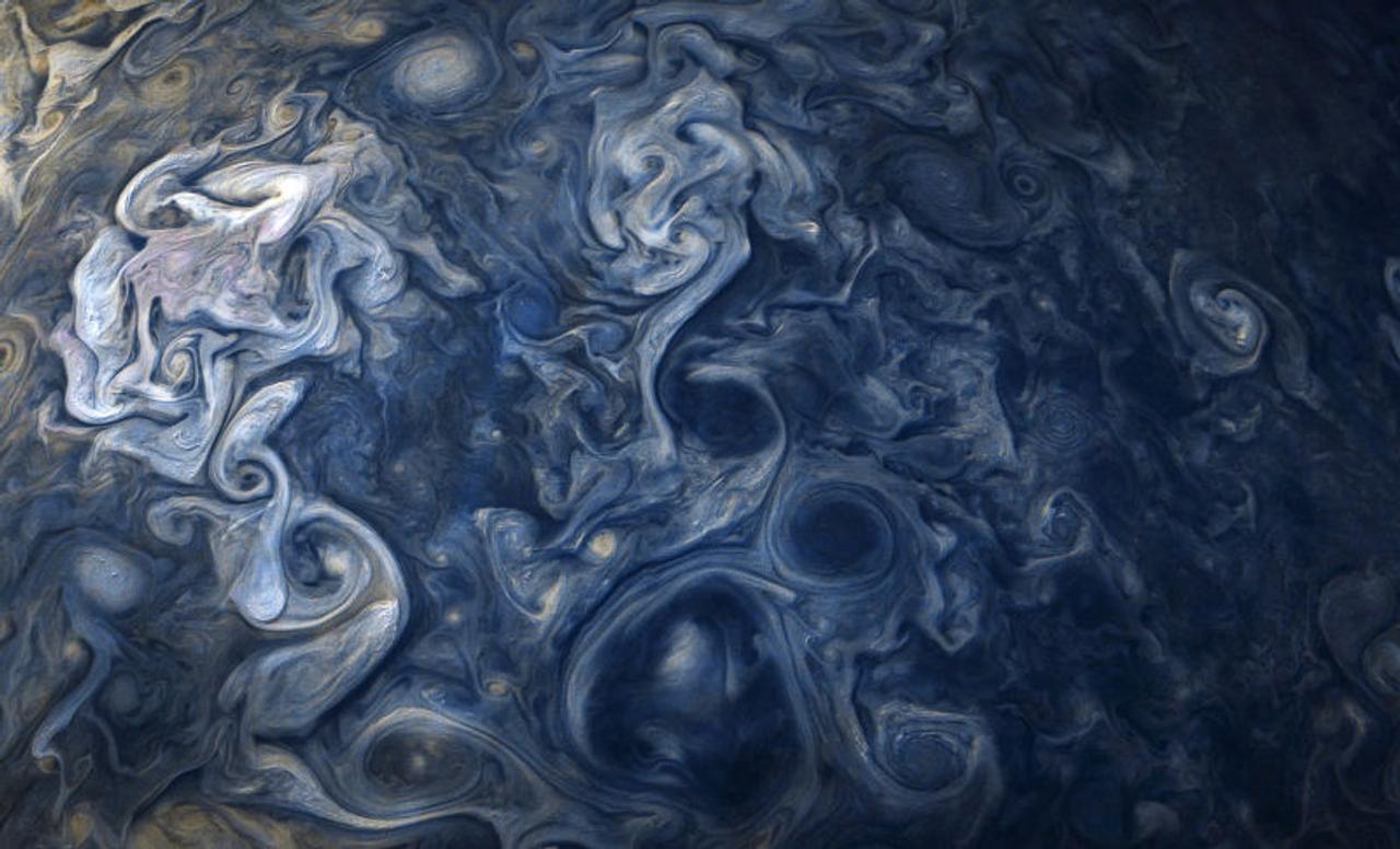 宇宙が織りなすアート。木星で撮影した乱気流が幻想的すぎる