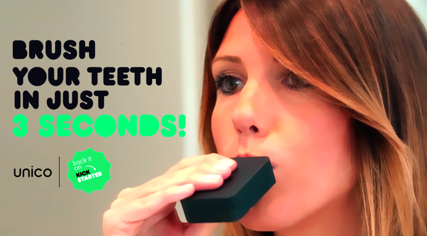 わずか3秒ですべての歯を磨くスマート歯ブラシ｢Unico｣が資金募集中