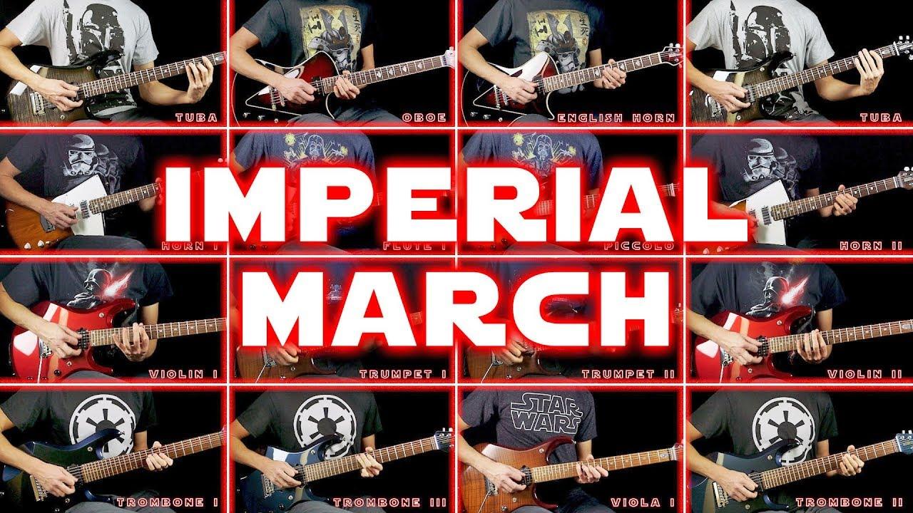 映画『スター・ウォーズ』の『帝国のマーチ』28種の楽器パートをエレキギターで再現