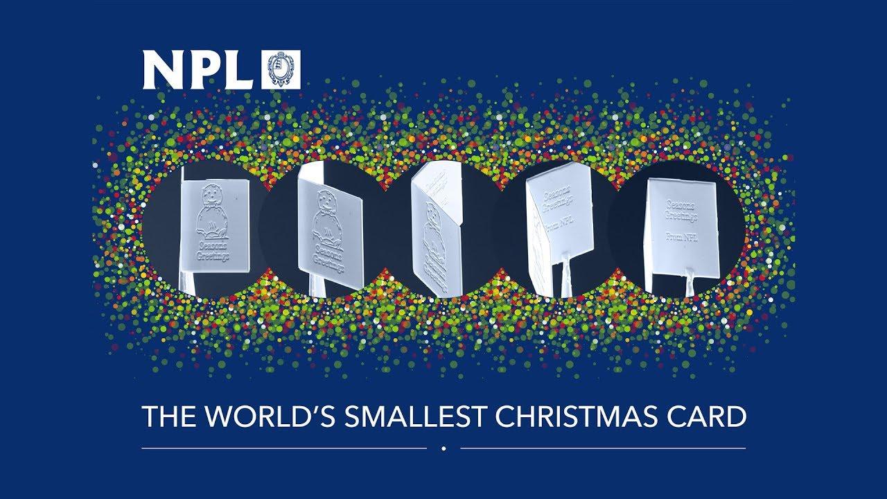 送られても絶対の絶対に気付けない、世界最小のクリスマスカードが開発される