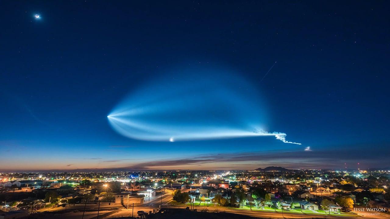 超美麗！ Space XのFalcon 9が飛んでいく景色
