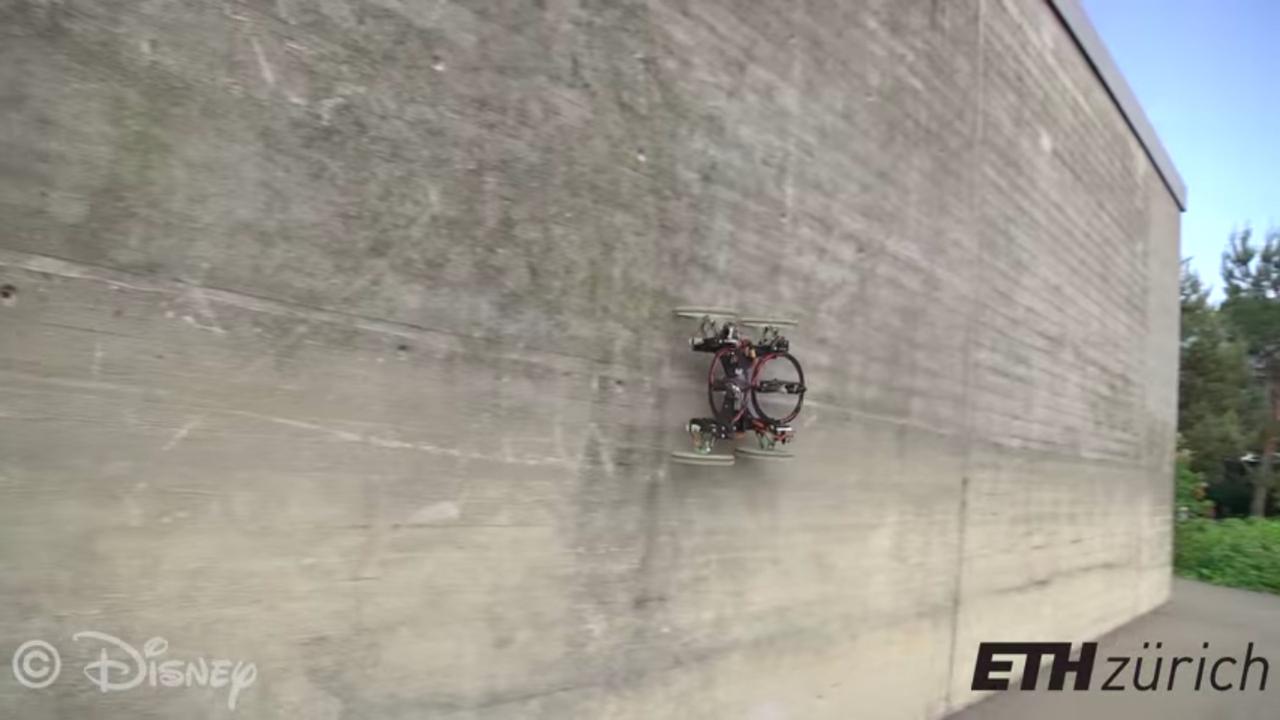 ディズニーリサーチが作った壁を走る車型ロボット｢VertiGo｣