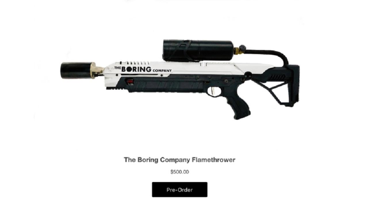 火炎放射器が500万ドル分も売れてイーロン・マスクがおおはしゃぎ