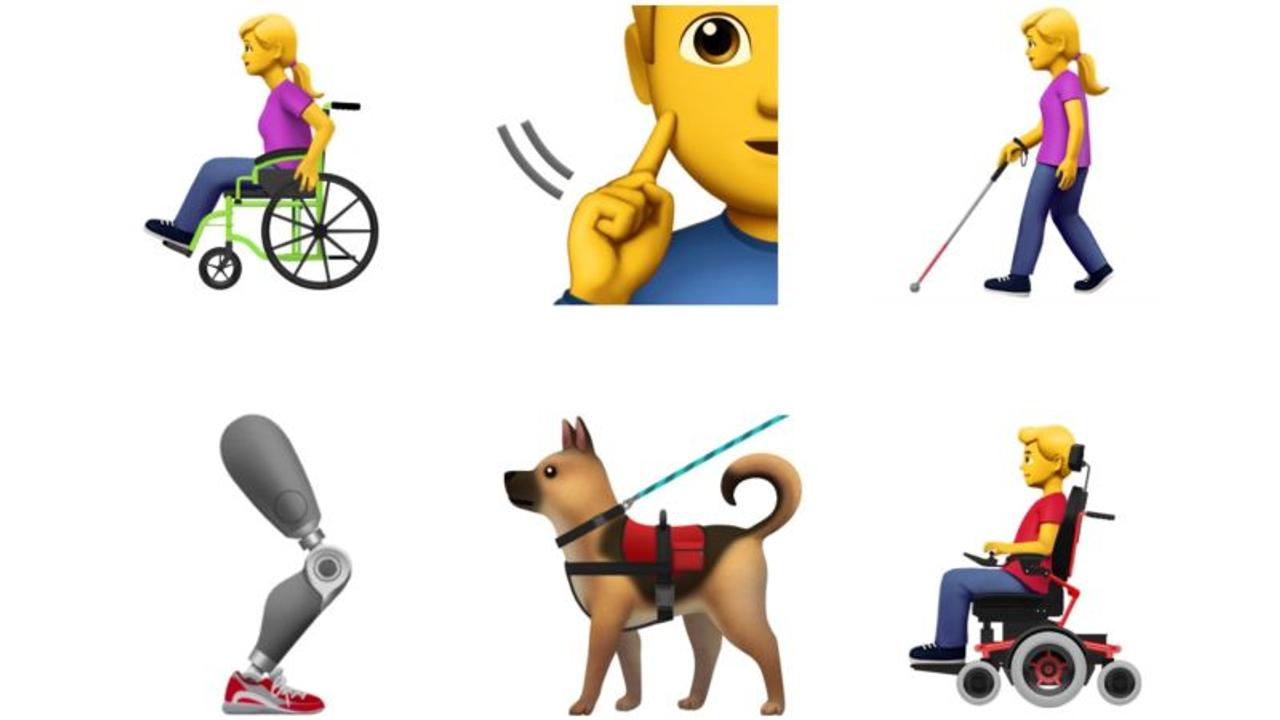 車椅子から義肢、盲導犬も。Appleが障がいに関する絵文字を提案