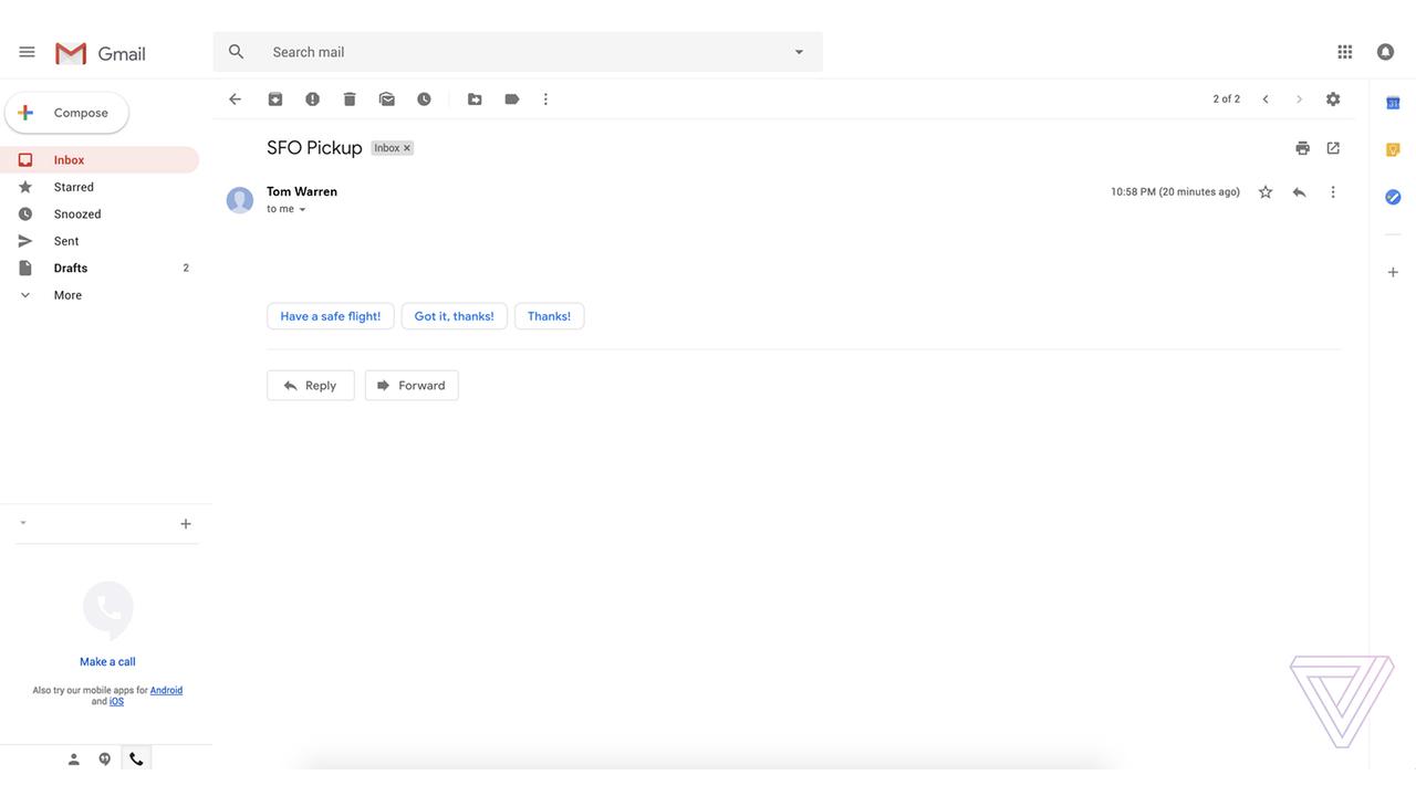新しいGmailはこんなデザイン！