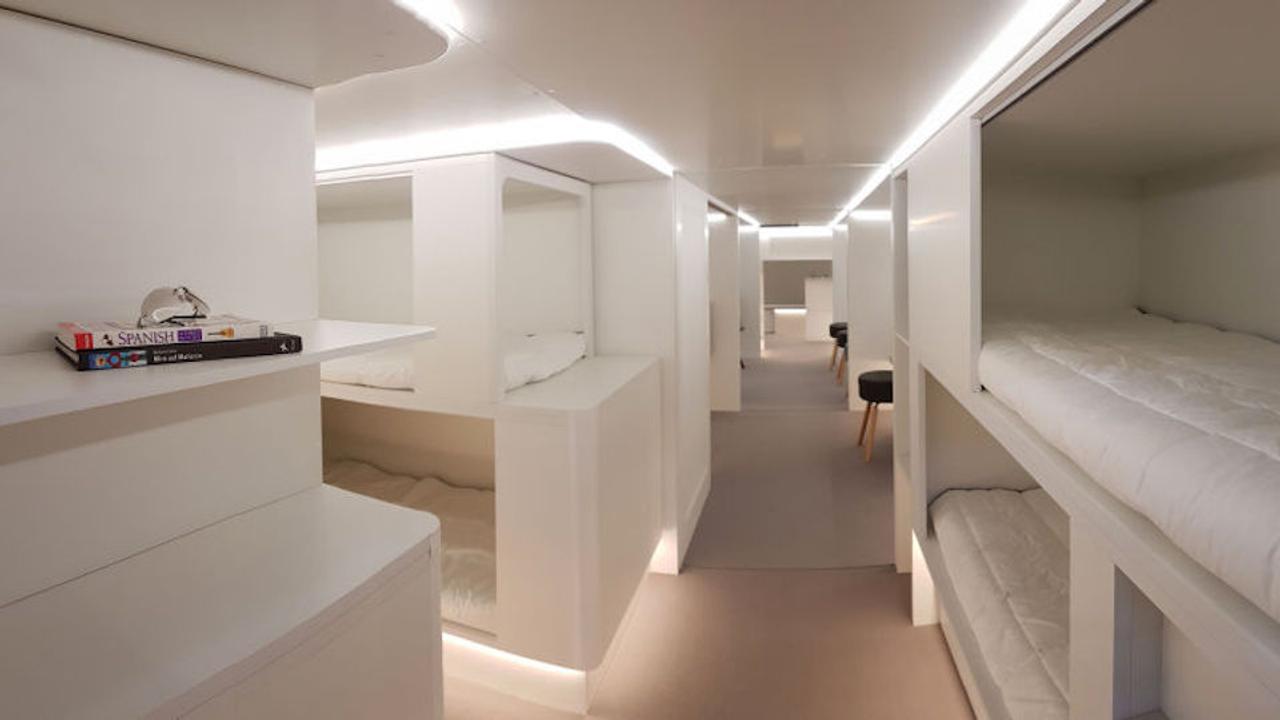 Airbusが考えた飛行機の内装プラン。専用ベッドでのびのび、空の旅がとっても快適になりそう