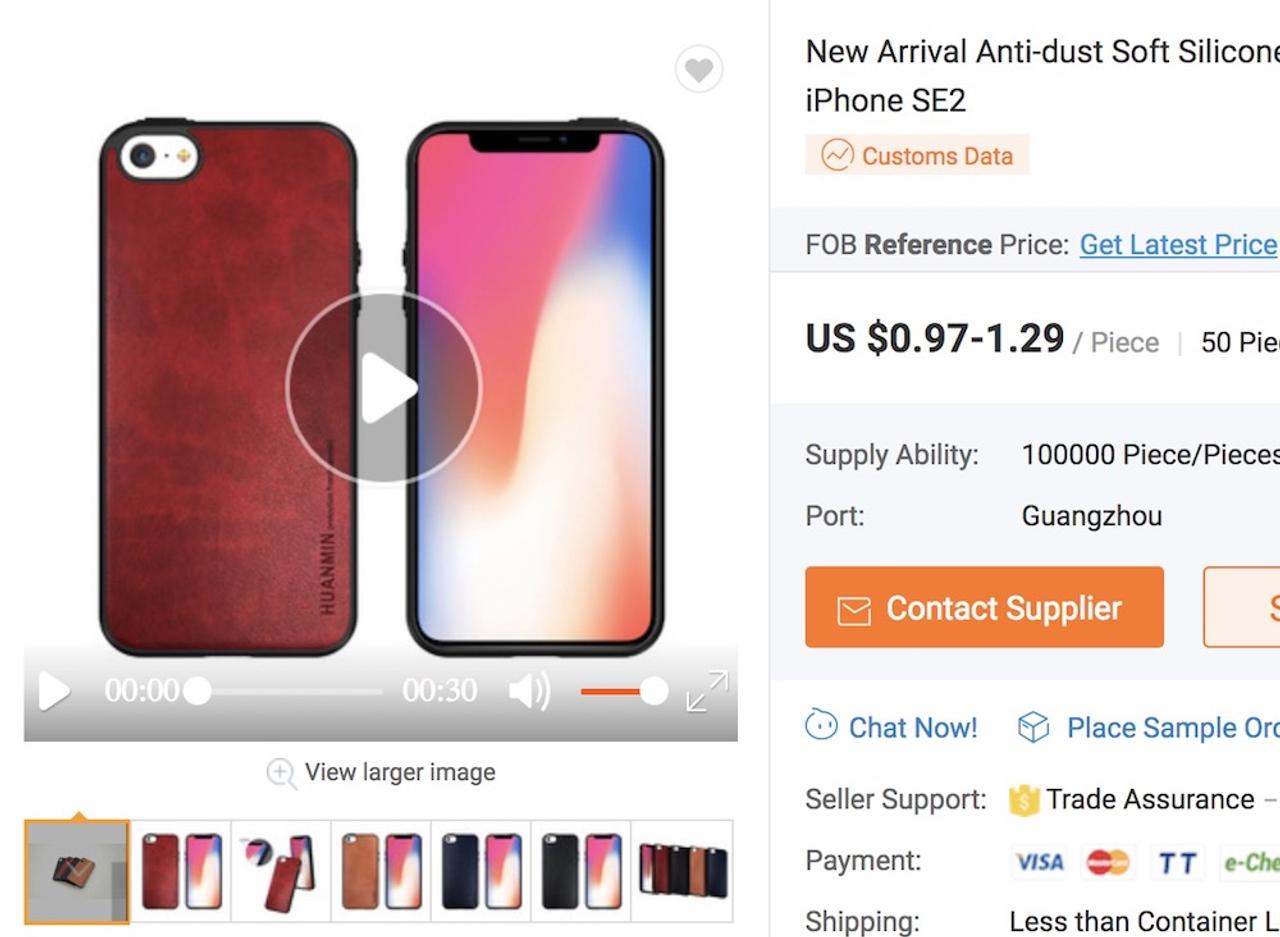 iPhone SE 2対応をうたうカバーが中国Alibabaに登場してる！