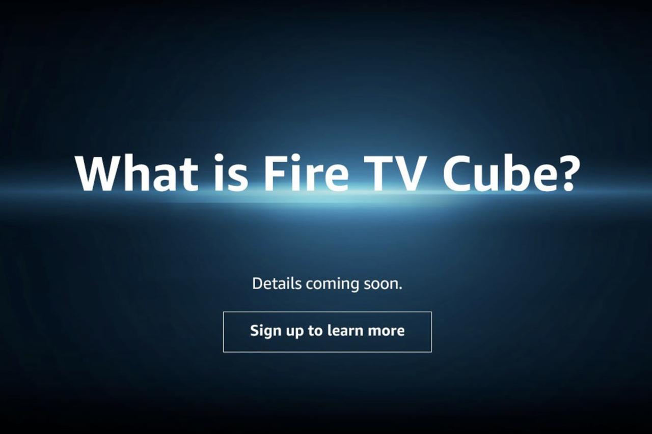 Amazonから、Fire TV + Echoな新しいプロダクト｢Fire TV Cube｣がやってくる？