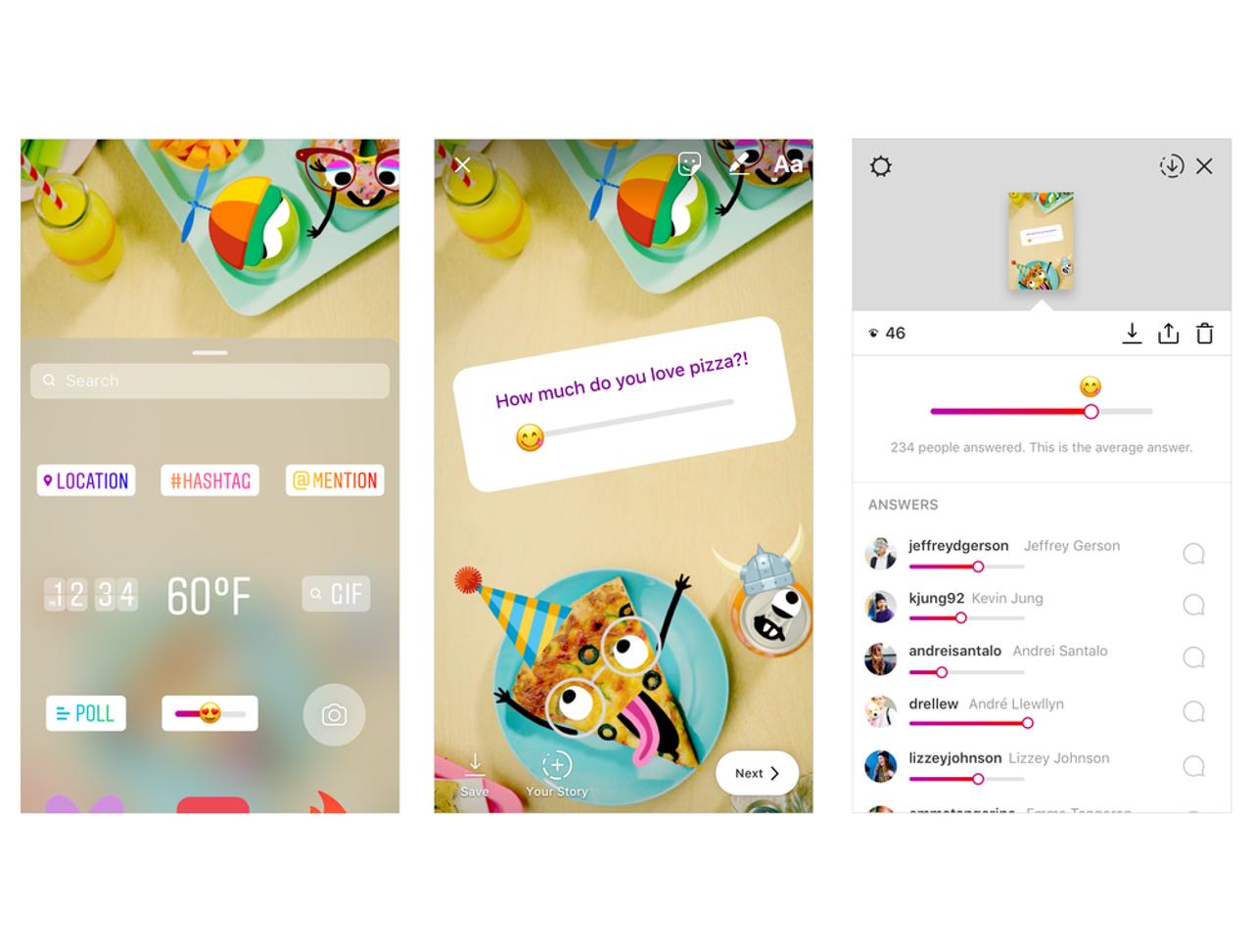Instagram、ストーリーに｢絵文字スライダー｣機能を導入