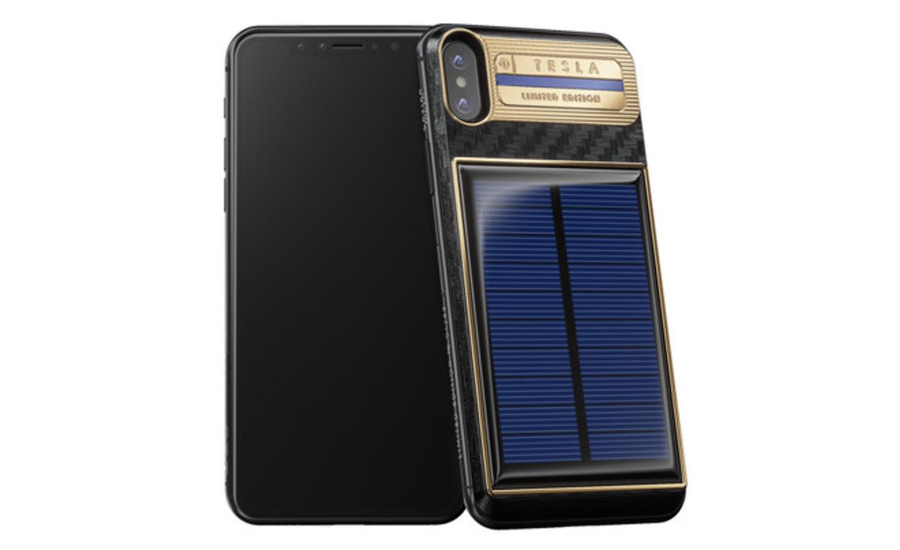 太陽光で発電するiPhone Xケース、なんと約50万円なり