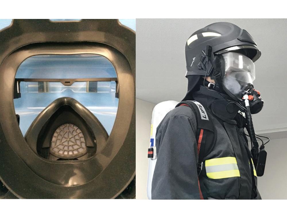スマートグラス内蔵の消防救助用マスク、もはやSF級のかっこよさにシビ