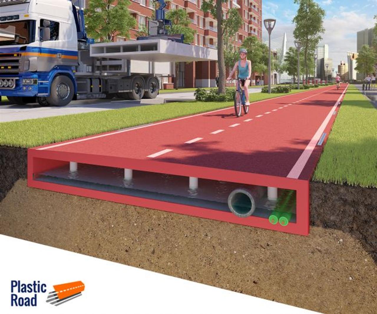 インフラの革命だ！ オランダで廃プラスチックを再利用してモジュラー式道路を作る計画