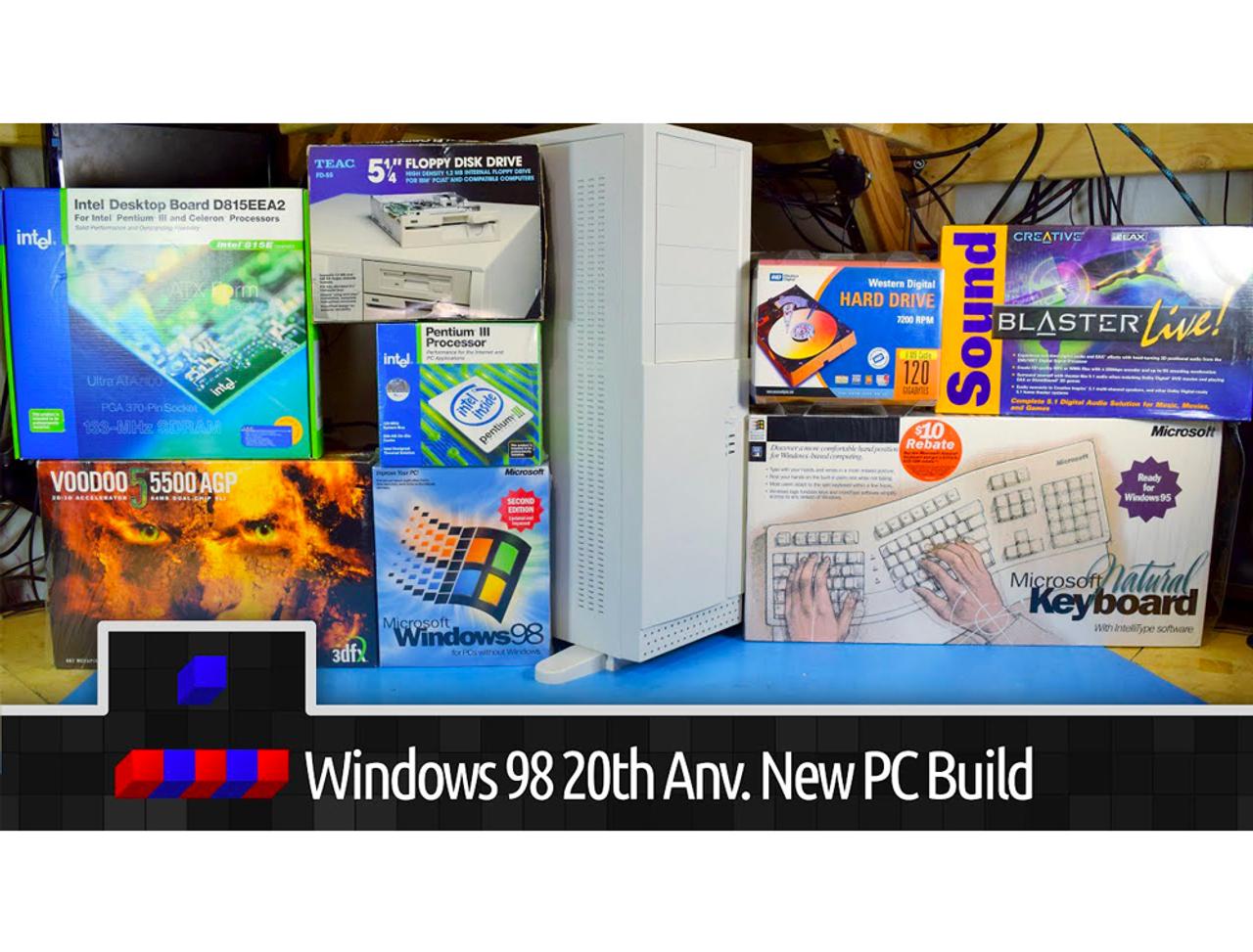 ｢Windows 98｣が20周年。当時の未開封パーツからゲーミングPCをDIY