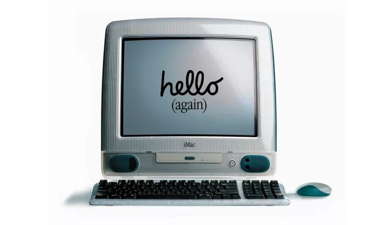 人気の初代スケルトンiMac ボンダイブルーiMac G3 Bondi Blue