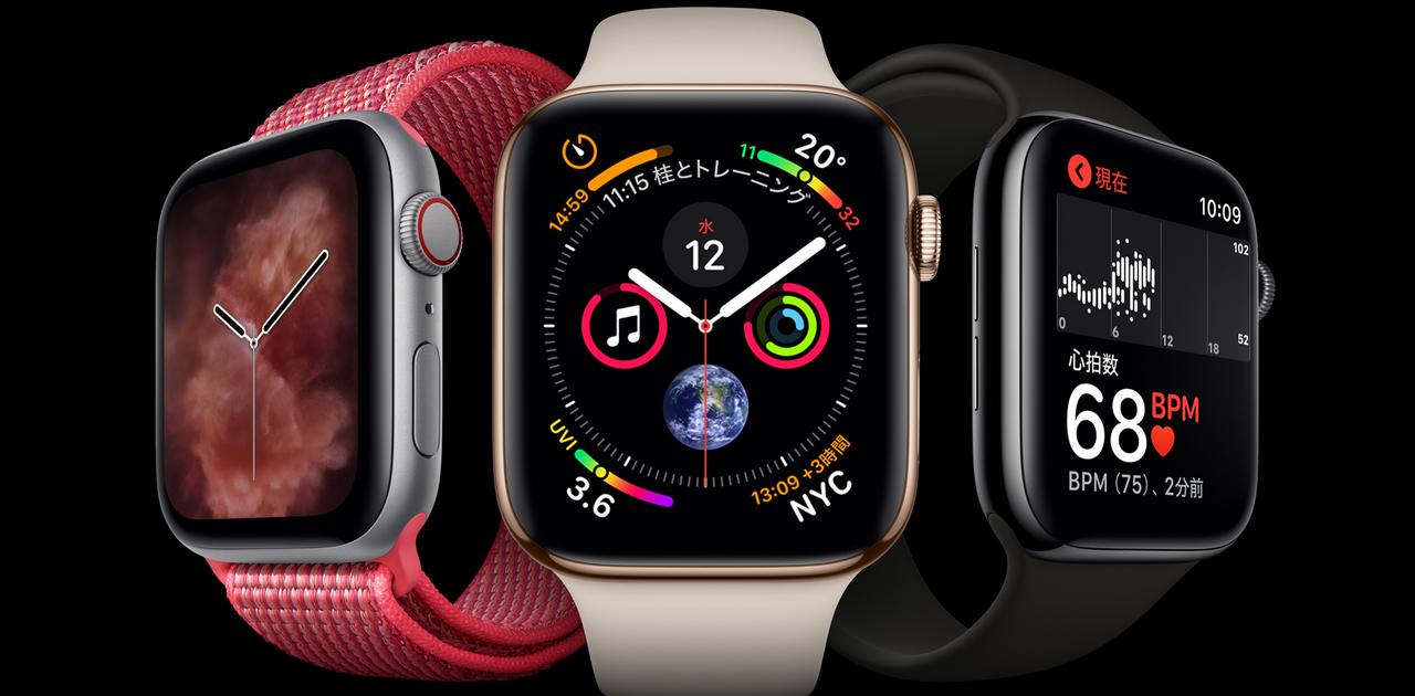 新品未使用 米国版 Apple Watch S4 44 ステンレス ECG機能付
