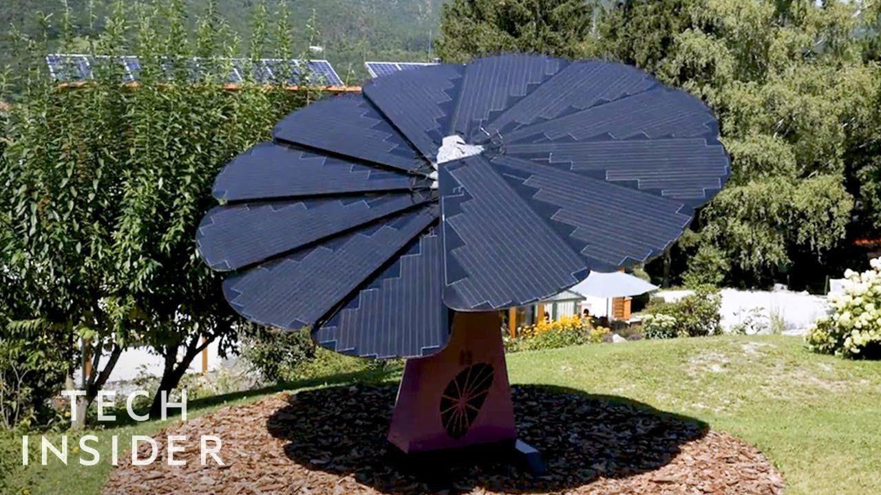 モデルはひまわり。太陽の動きに合わせて開いて傾くスマート太陽光パネル｢SmartFlower｣