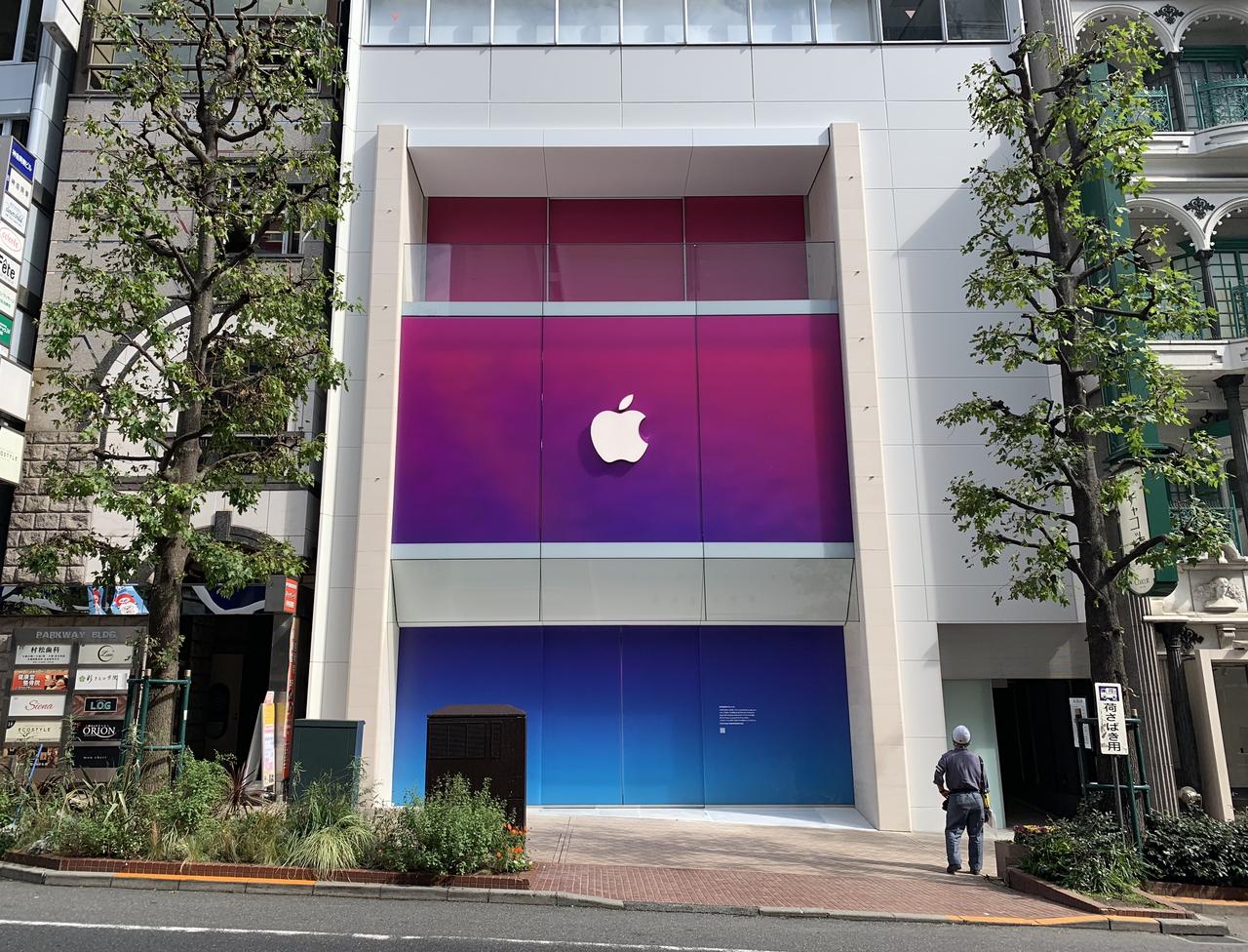 Apple 渋谷がオープン前のスペシャル仕様に！ 新店舗は｢ベランダ｣あり？