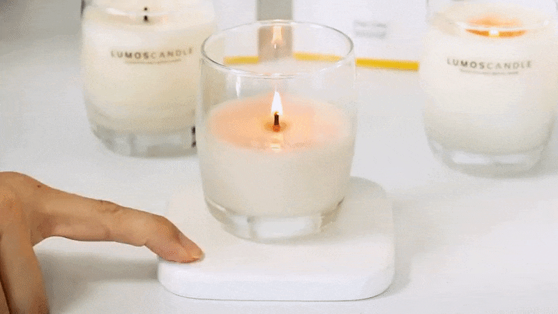 これも時代。ボタンひとつで本物の炎が灯るキャンドル・ガジェット