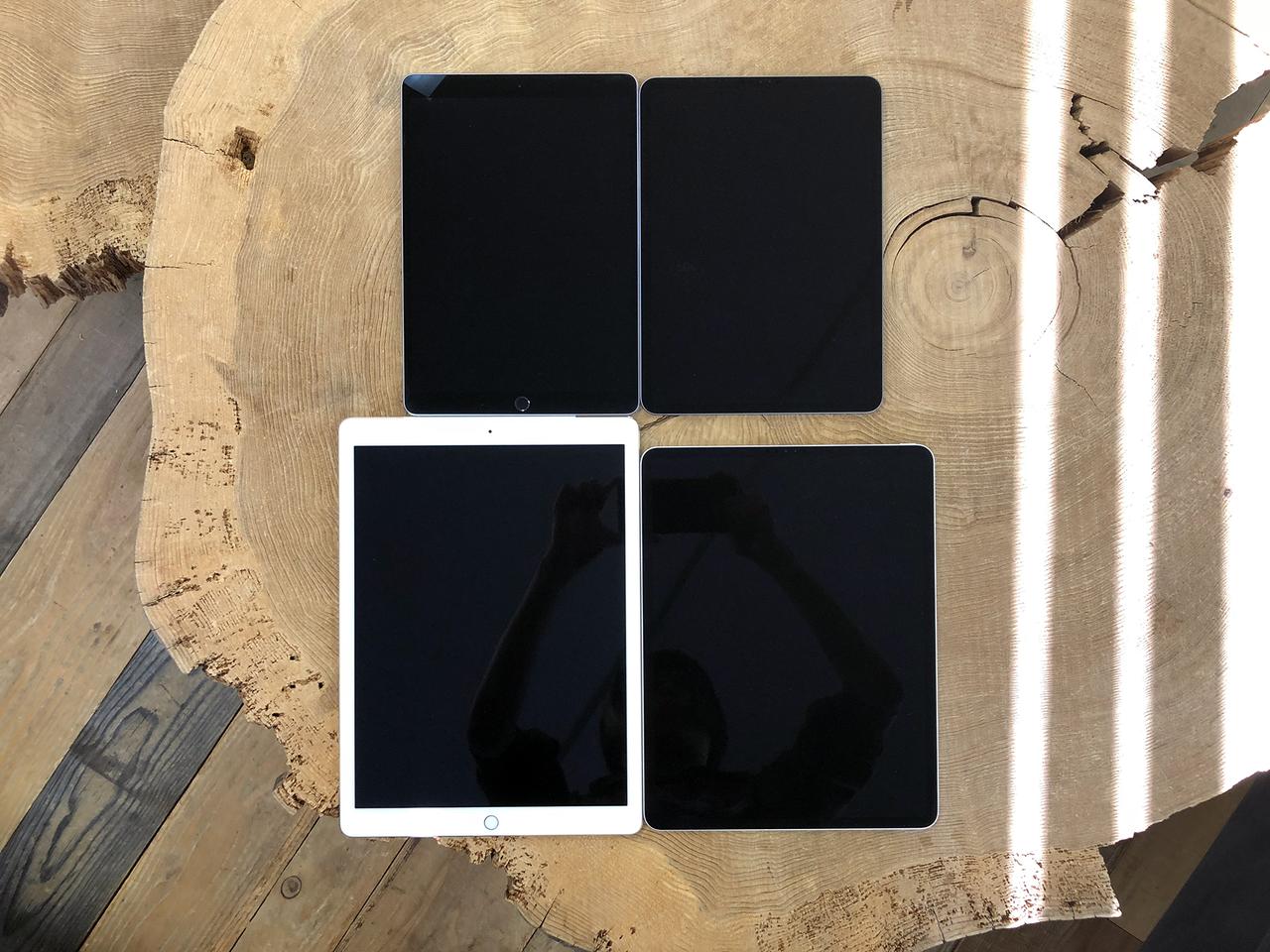 新旧iPad Pro厚み比較。注目は12.9インチのスリム化とベゼルの曲率