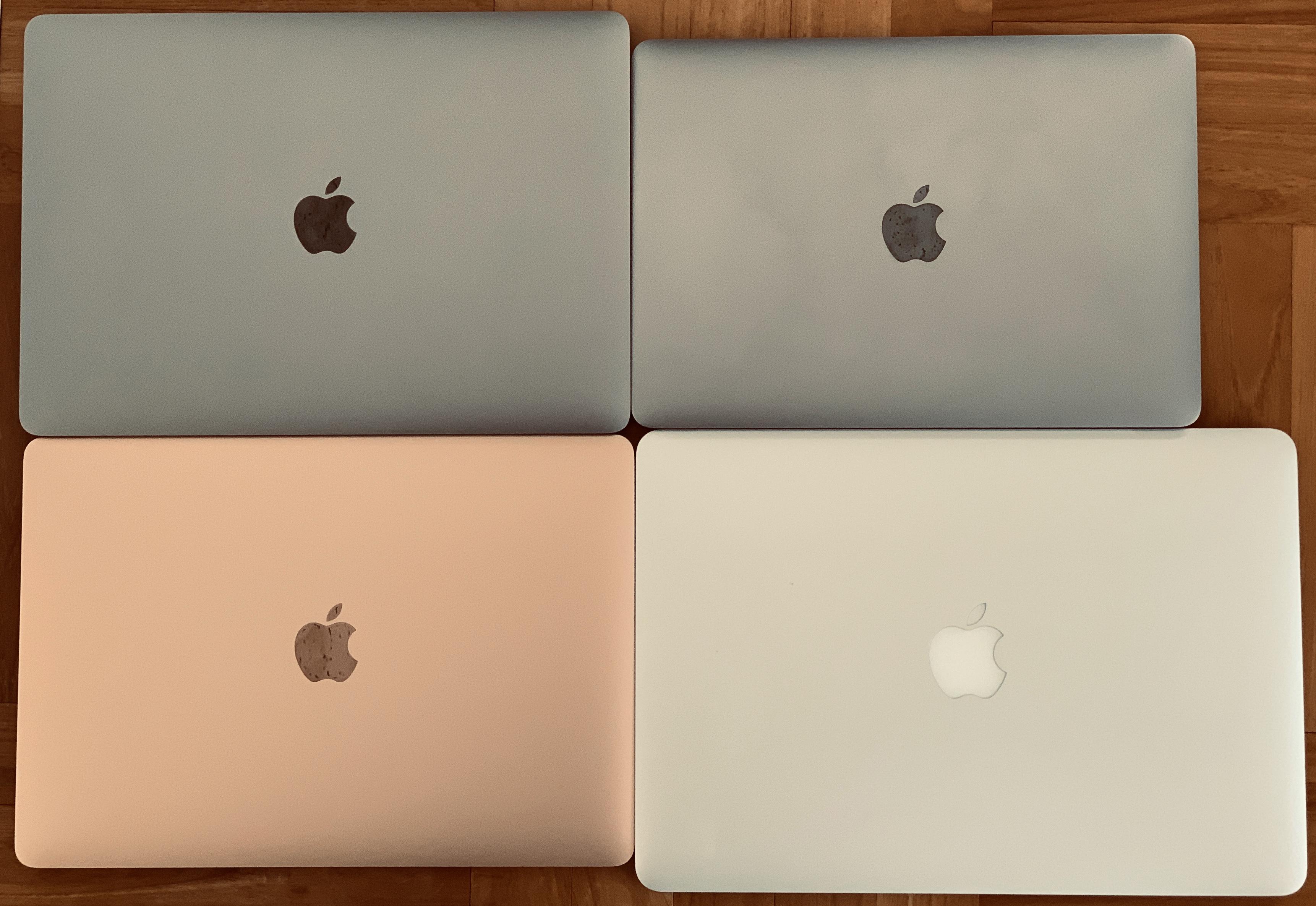 期待の星、新MacBook Airと歴代MacBook勢で大きさ比較。その結果