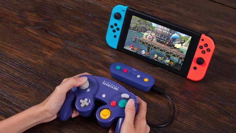 Switch ホリパッド　ゲームキューブコントローラー　コントローラー接続タップ