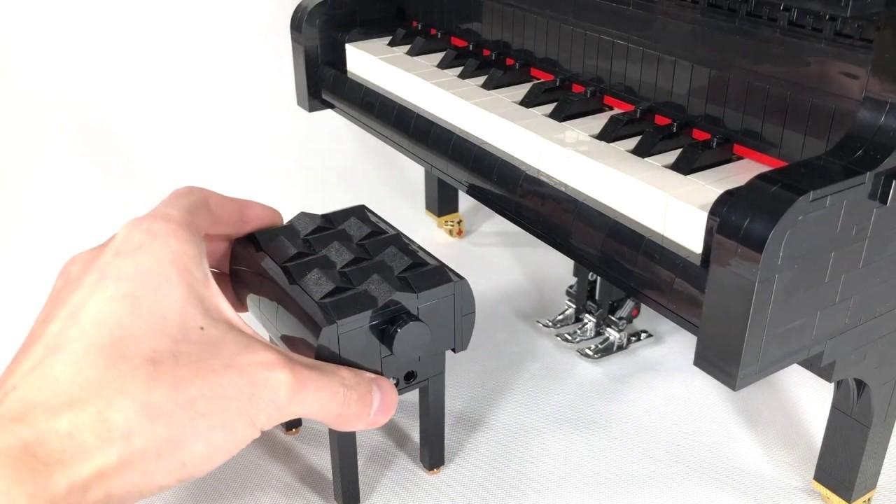 本物みたいにパーツが動く！ レゴでちっちゃいグランドピアノを作ってみた