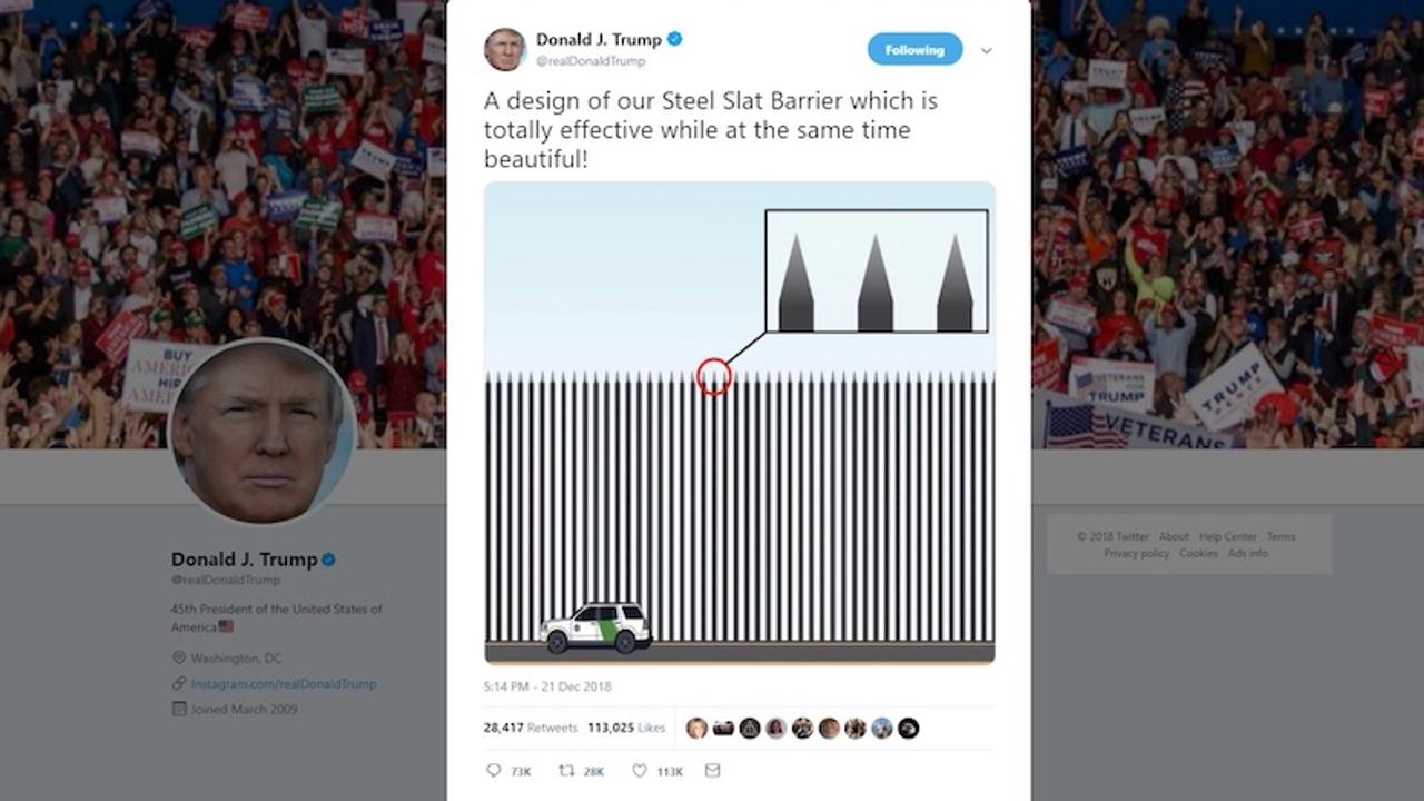 アイディアの泉トランプ大統領｢メキシコ国境の壁だけど、尖った鉄の棒でよくない？｣